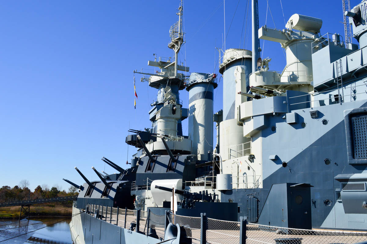 Given my love of large mechanical things I started with a battleship. This is the view when boarding the ship